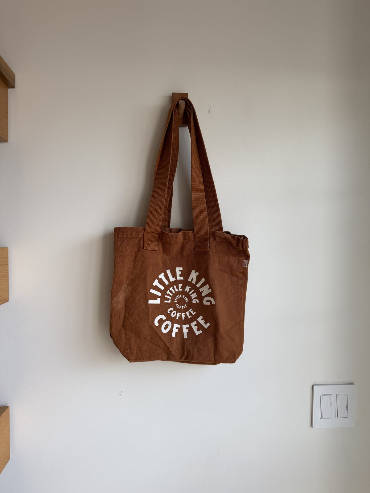 Little King Coffee tote bag